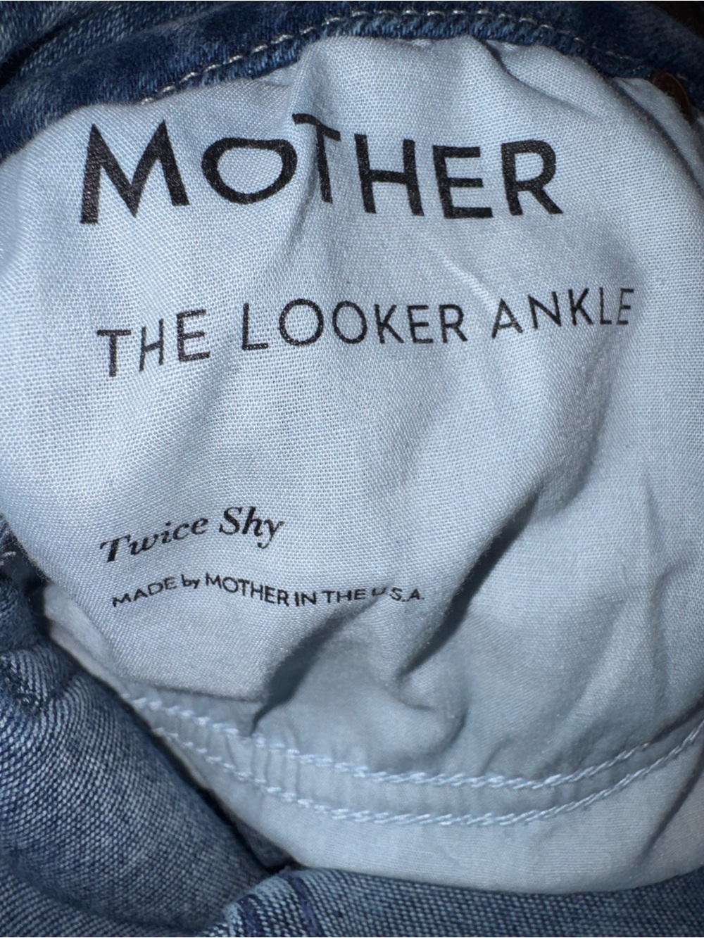 Mother Denim The Looker Ankle Jeans in Twice Shy Size 26 - Picture 6 of 13